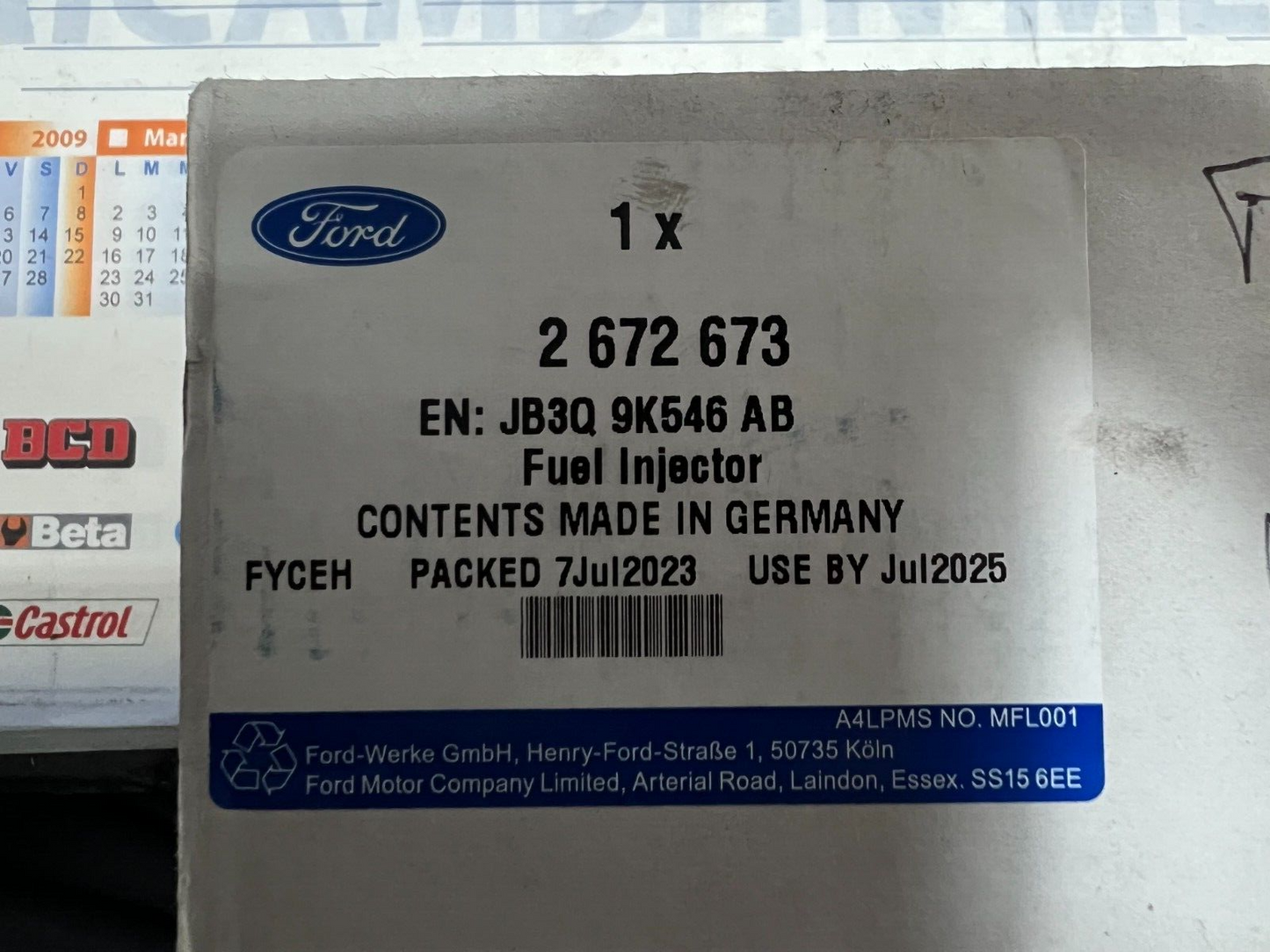 INIETTORE FORD TRANSIT/RANGER ORIGINALE 2672673 JB3Q9K546AB