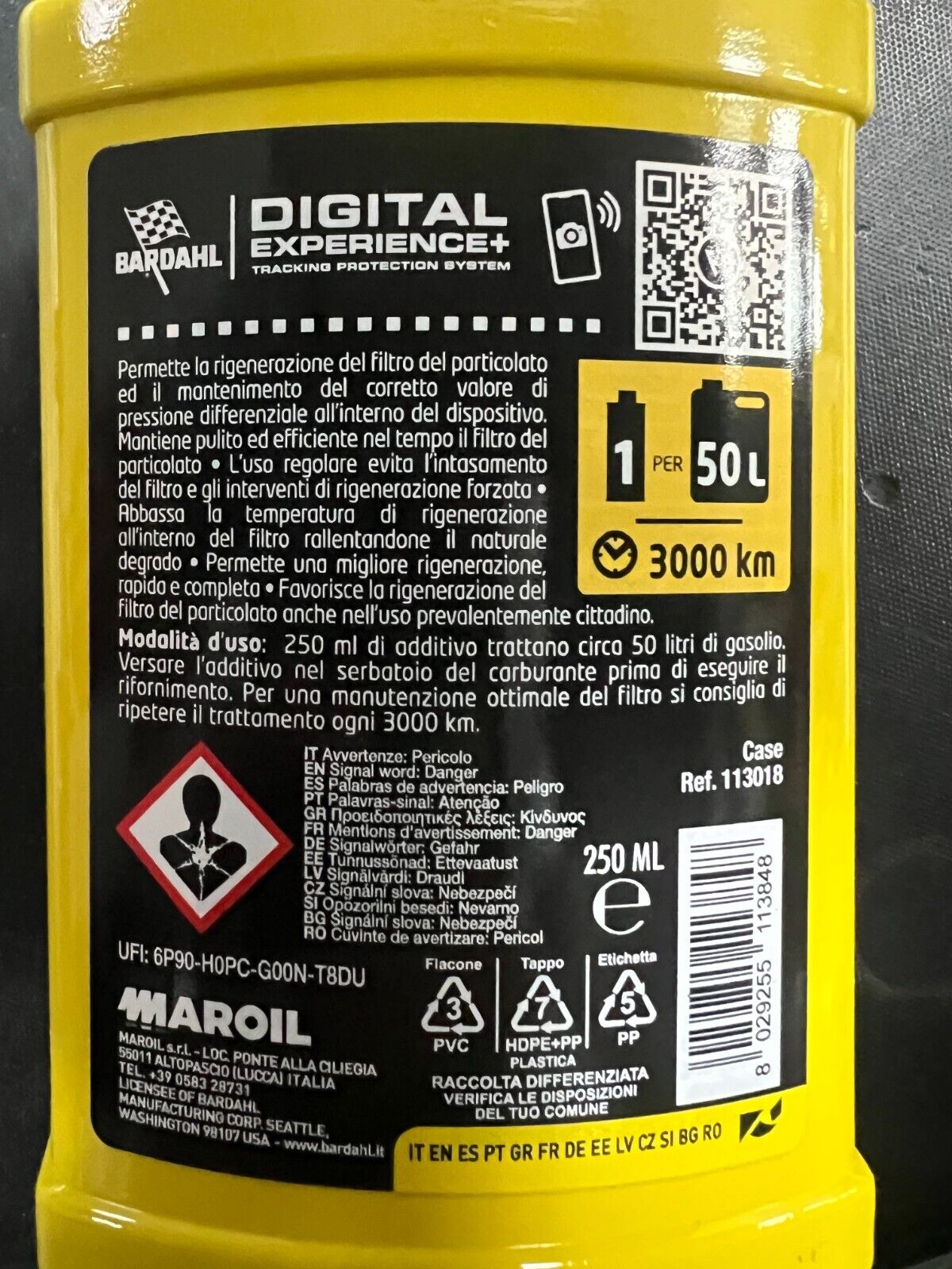 BARDAHL DPF CLEANER 250ML PULISCE IL FILTRO ANTIPARTICOLATO E PROLUNGA LA DURATA