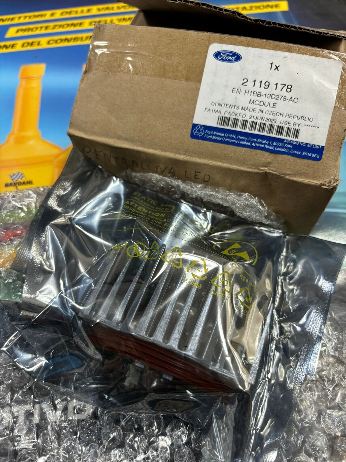 MODULO PER CENTRALINA LED FORD,  PRODOTTO ORIGINALE FORD, CODICE 2119178