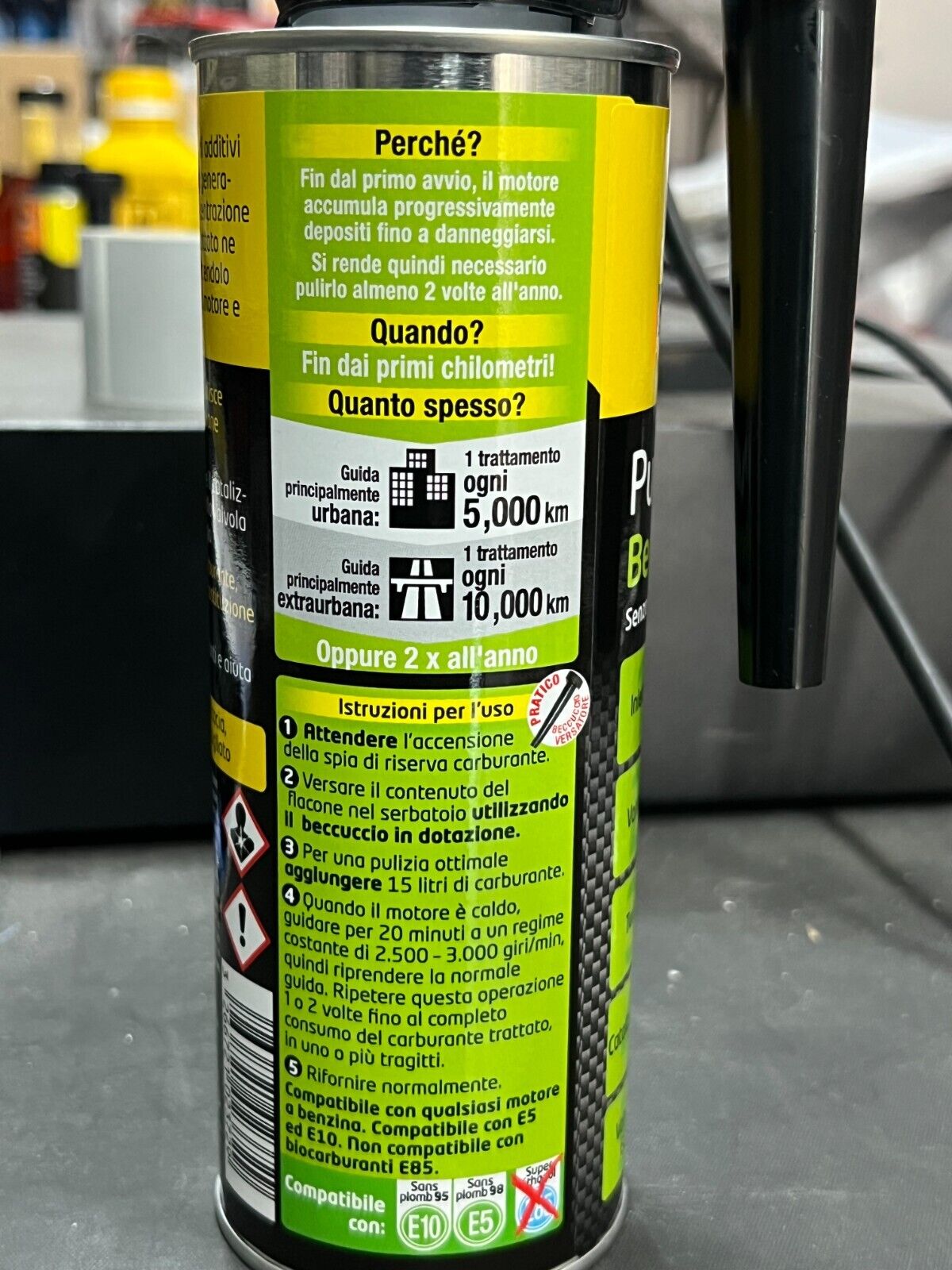 BARDAHL PULITORE BENZINA 5 IN 1 INIETTORI VALVOLE TURBO CATALIZZATORE EGR 500ML