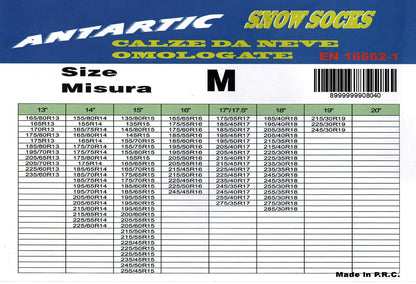 ANTARTIC CALZE DA NEVE OMOLOGATE MISURE M/L/XL