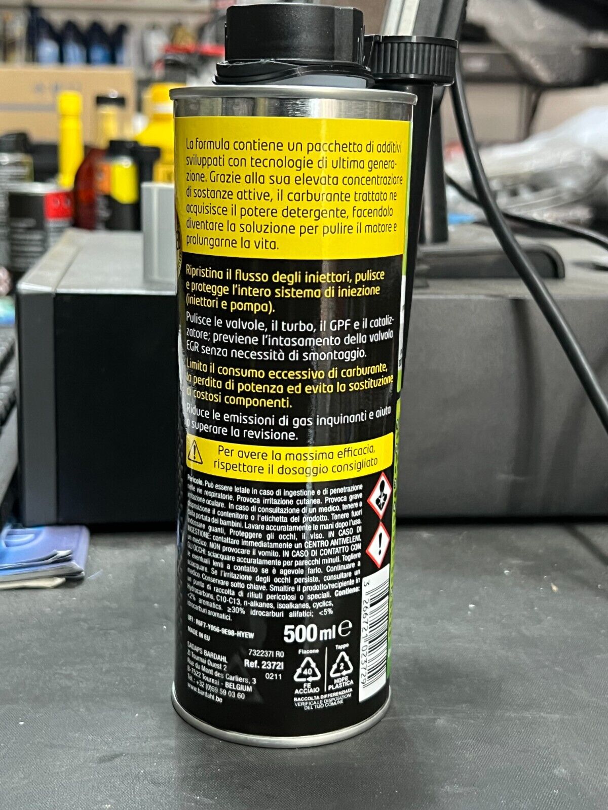 BARDAHL PULITORE BENZINA 5 IN 1 INIETTORI VALVOLE TURBO CATALIZZATORE EGR 500ML