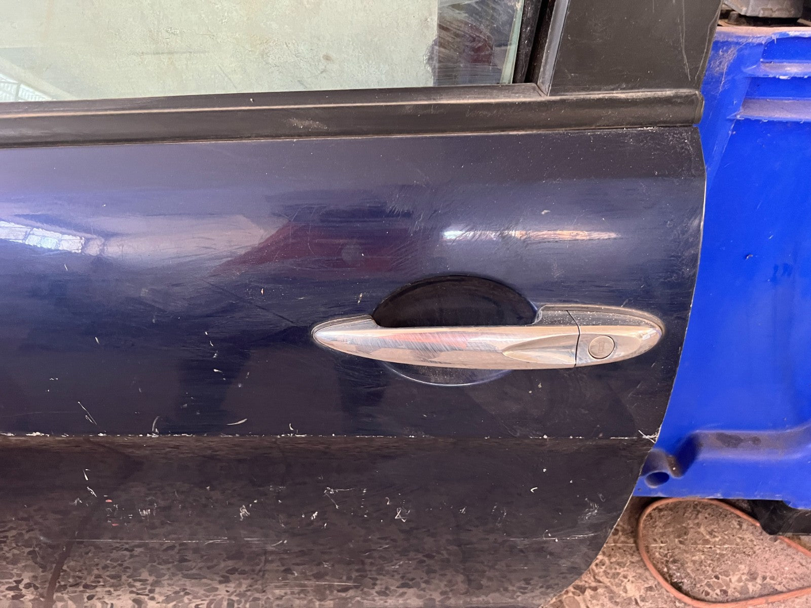 PORTIERA ANTERIORE BLU SINISTRA LANCIA YPSILON 2004 SENZA PANNELLO