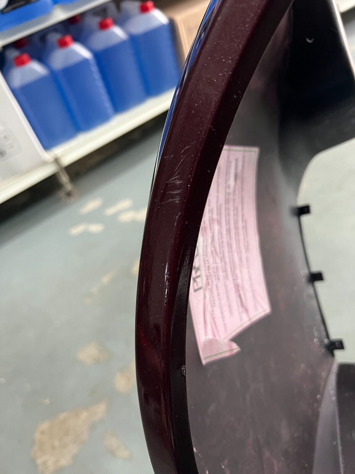 ME3023063 PARAFANGO POSTERIORE DESTRO SMART 450 CABRIO VERNICIATO BORDEAUX