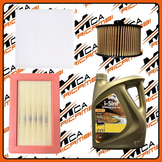 KIT TAGLIANDO SMART 453 TWINGO III 0.9 CON 4L DI OLIO ENI I-SINT 5W30