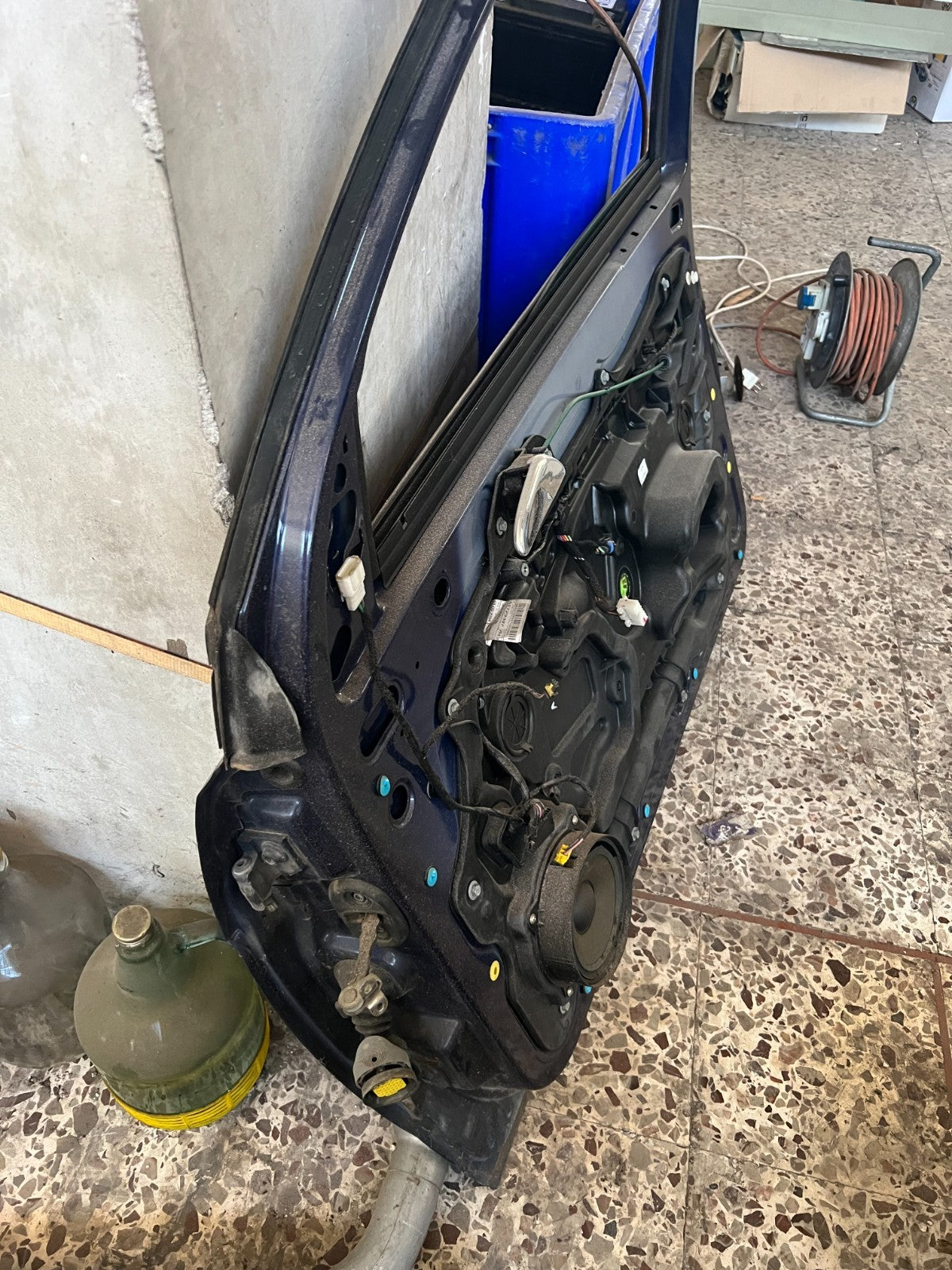 PORTIERA ANTERIORE BLU DESTRA LANCIA YPSILON 2004 SENZA PANNELLO E MANIGLIA