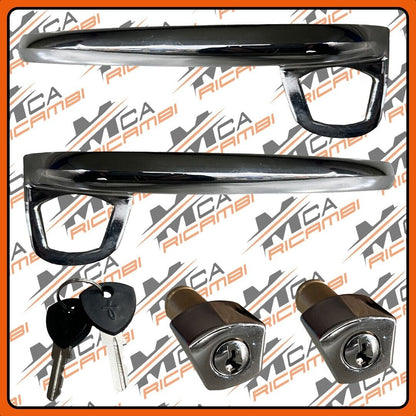 KIT MANIGLIE + BLOCCHETTI + CHIAVI ORIGINALI LANCIA FULVIA COUPE' FULVIA ZAGATO