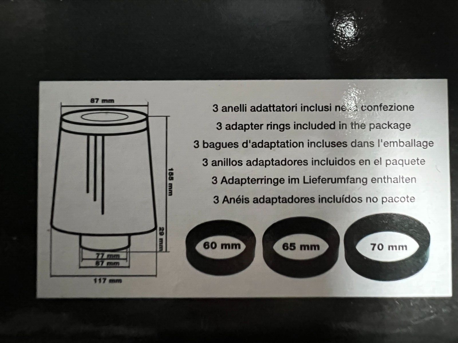 FILTRO CONICO UNIVERSALE LAVABILE SIMONI RACING FSR/UC