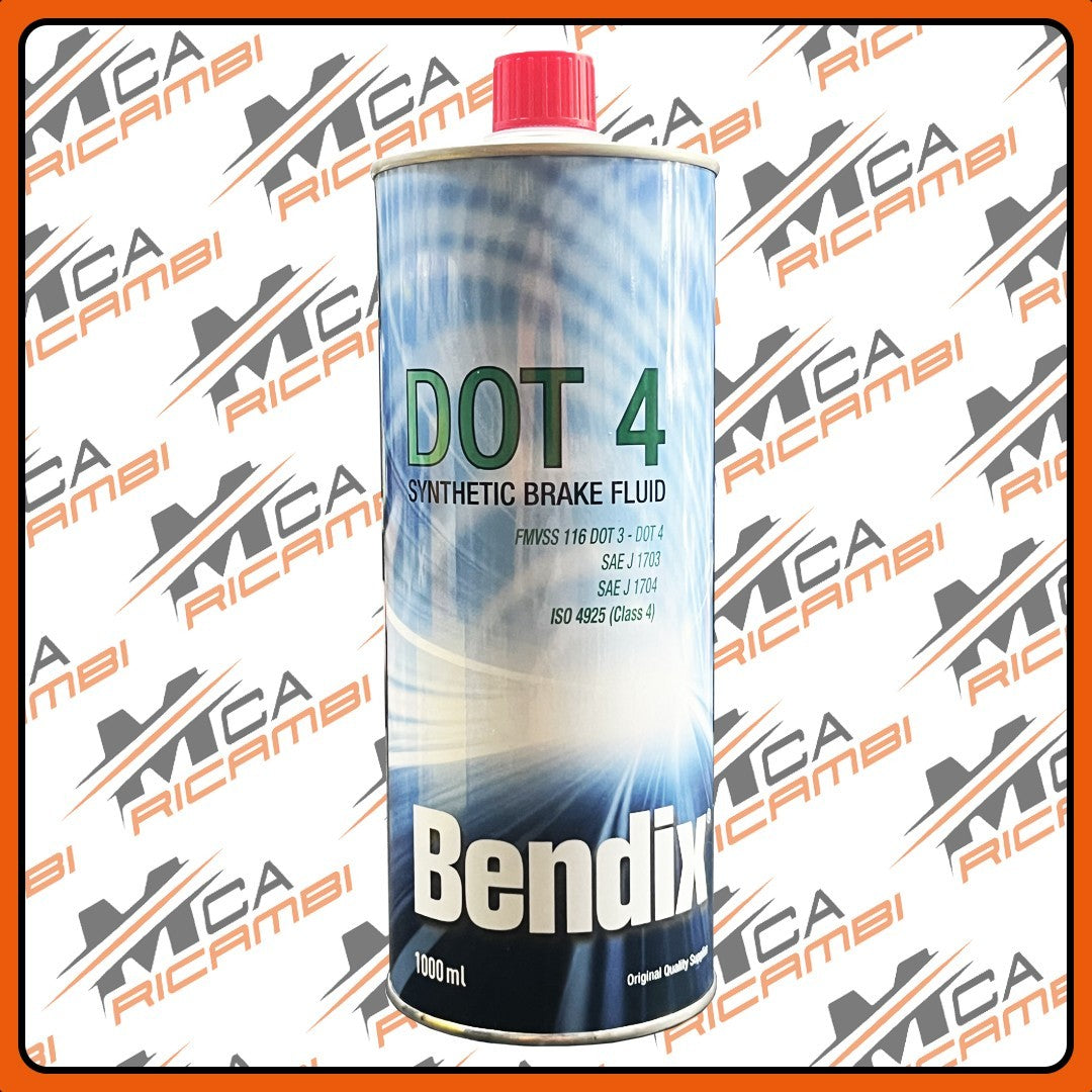 LIQUIDO OLIO FRENI DOT 4 BENDIX 1 LITRO PER AUTO E MOTO ALTE PRESTAZIONI