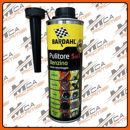 BARDAHL PULITORE BENZINA 5 IN 1 INIETTORI VALVOLE TURBO CATALIZZATORE EGR 500ML