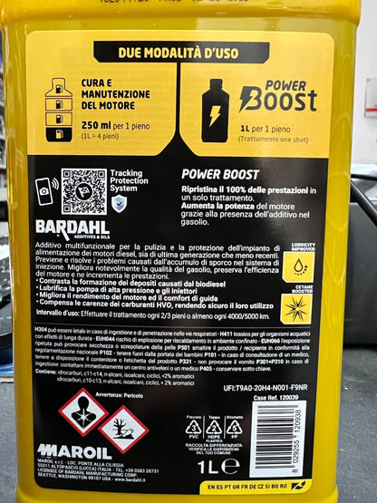 BARDAHL TOP DIESEL + PULISCE INIETTORI RIDUCE CONSUMI 1L