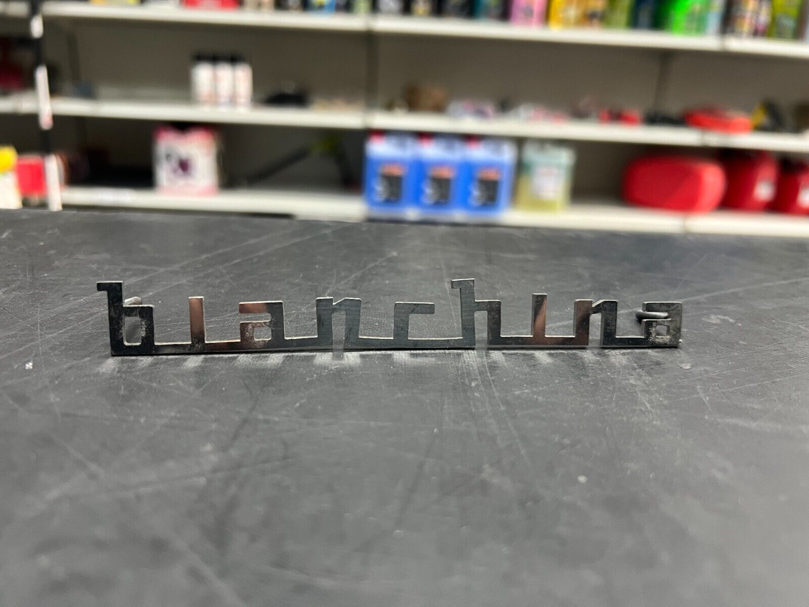 TARGHETTA LOGO SIGLA AUTOBIANCHI BIANCHINA IN METALLO