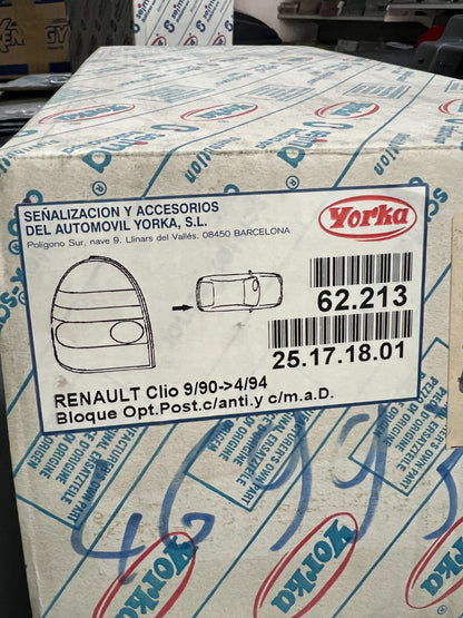 25.7.18.01 FARO FANALE STOP POSTERIORE DESTRO ORIGINALE RENAULT CLIO DA 90 A 94