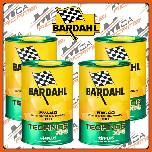 OLIO MOTORE 4L BARDAHL XFS TECHNOS 5W-40 C3 IN 4 LATTE DA 1L