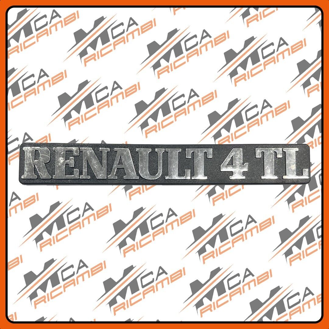 TARGHETTA LOGO SIGLA RENAULT 4 TL