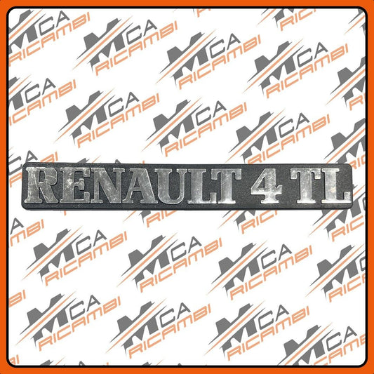 TARGHETTA LOGO SIGLA RENAULT 4 TL
