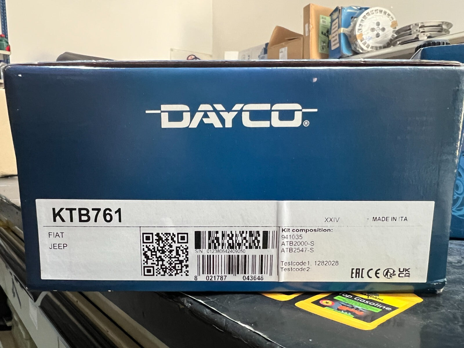 KTB761 + DP180 KIT DISTRIBUZIONE + POMPA ACQUA DAYCO ALFA ROMEO FIAT LANCIA JEEP