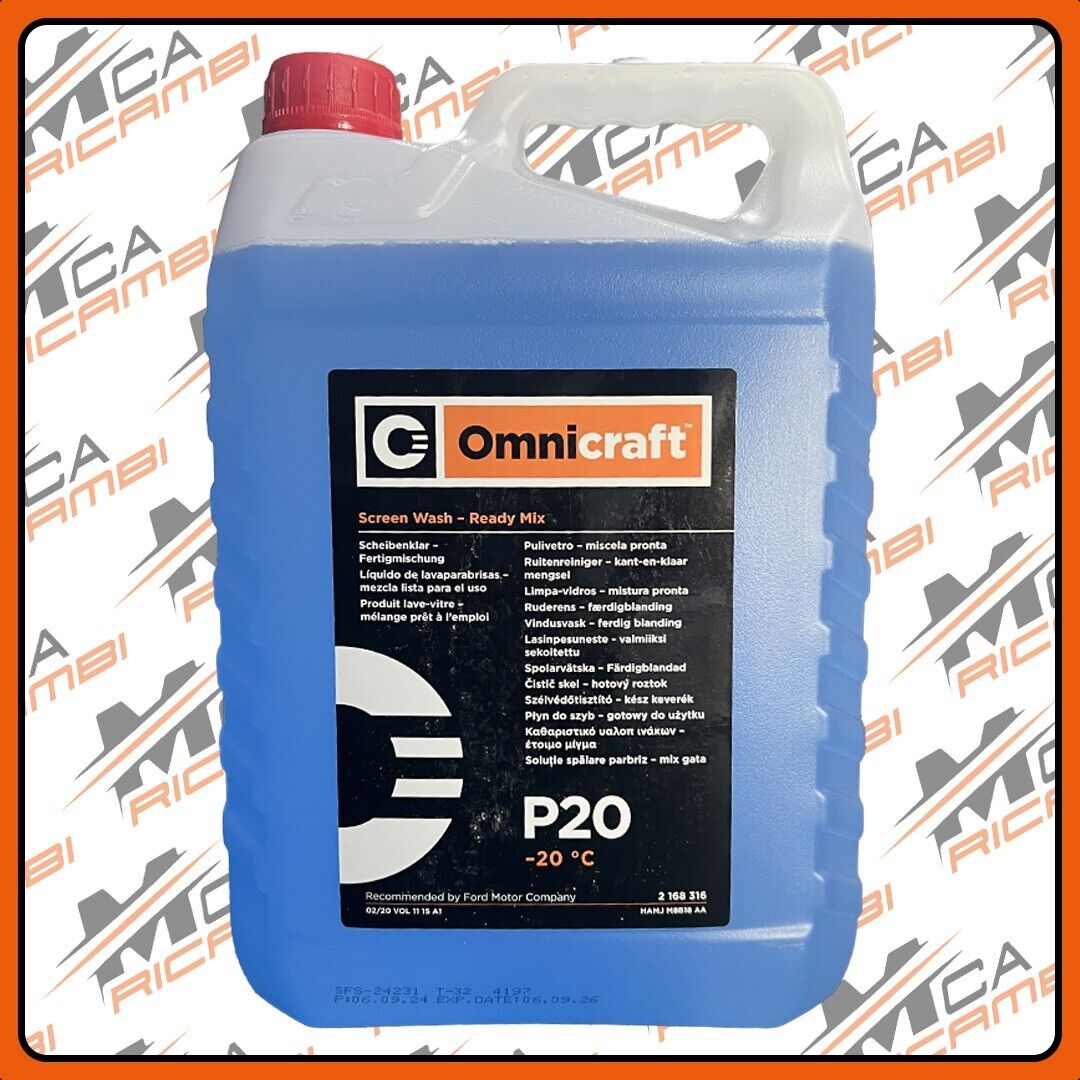LIQUIDO LAVAVETRI TERGICRISTALLI 5L OMNICRAFT P20 PURO DA DILUIRE