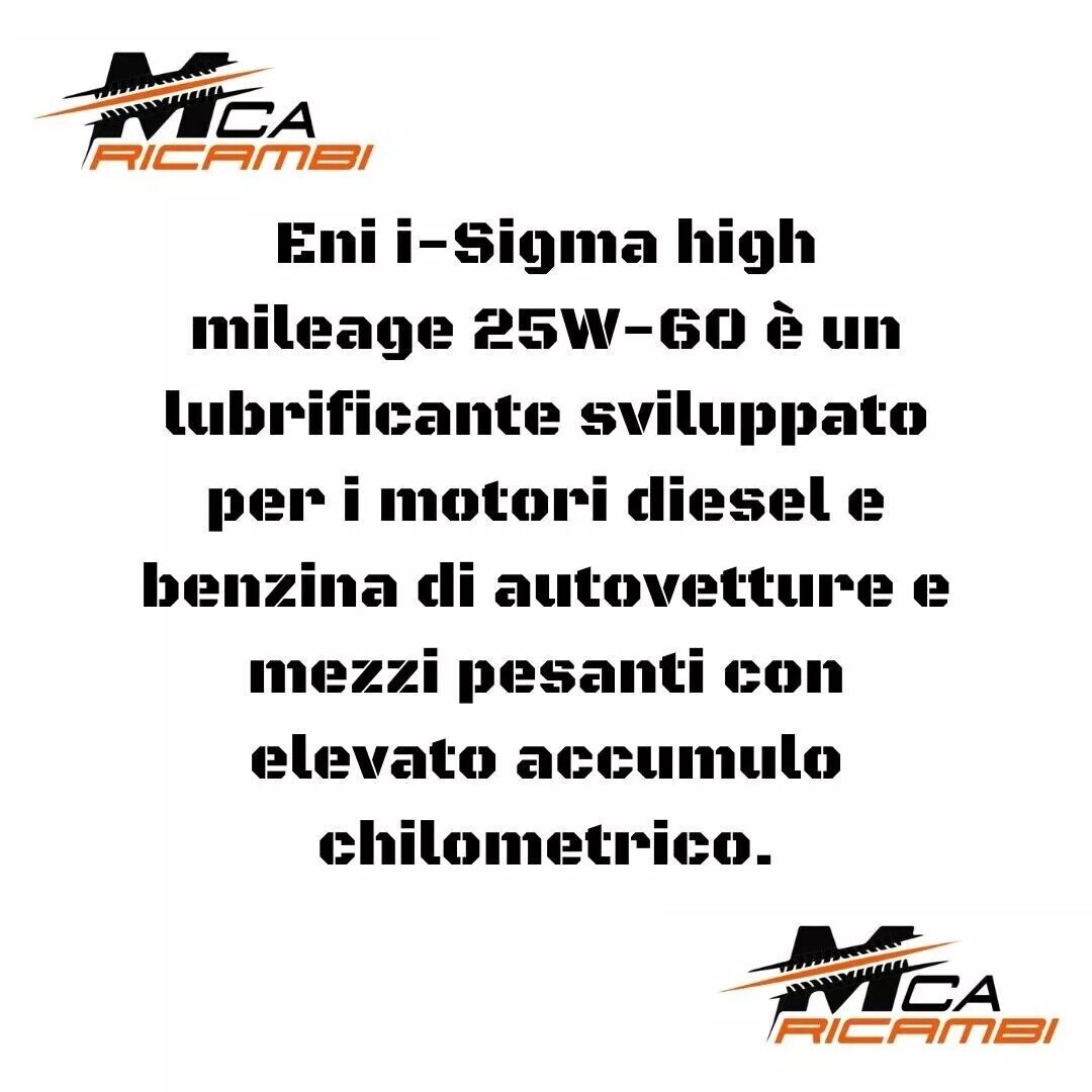 ENI I-SIGMA HIGH MILEAGE 25W-60