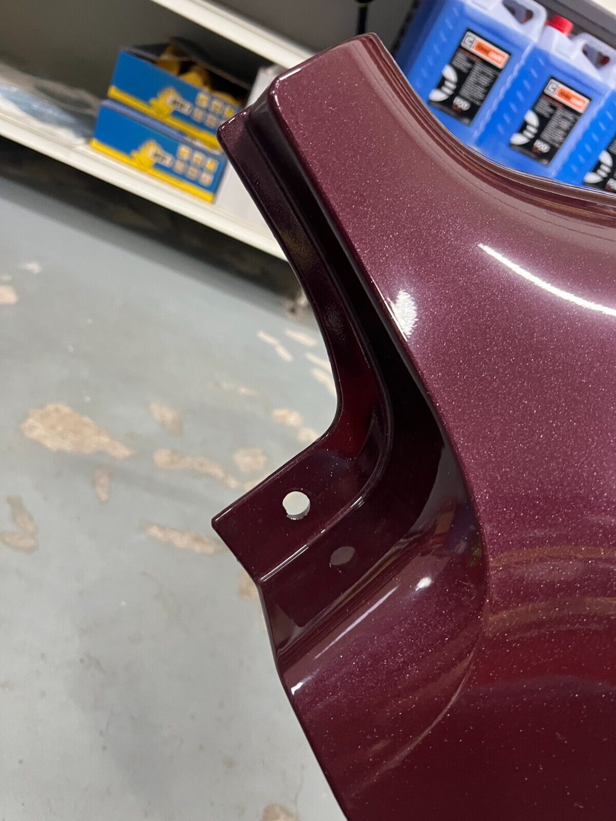 ME3023063 PARAFANGO POSTERIORE DESTRO SMART 450 CABRIO VERNICIATO BORDEAUX