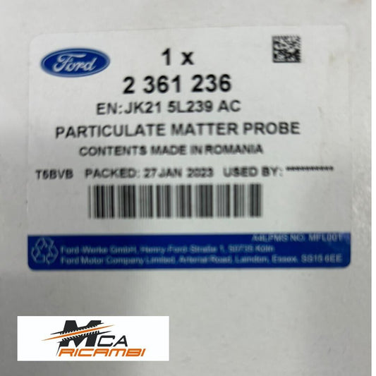 SENSORE SISTEMA DI SCARICO ASSY PRODOTTO ORIGINALE FORD COD. 2361236