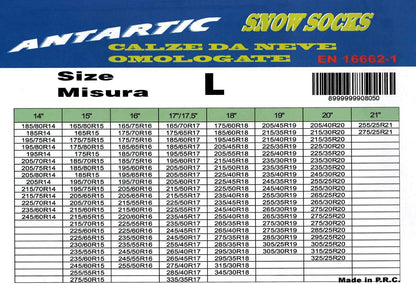 ANTARTIC CALZE DA NEVE OMOLOGATE MISURE M/L/XL