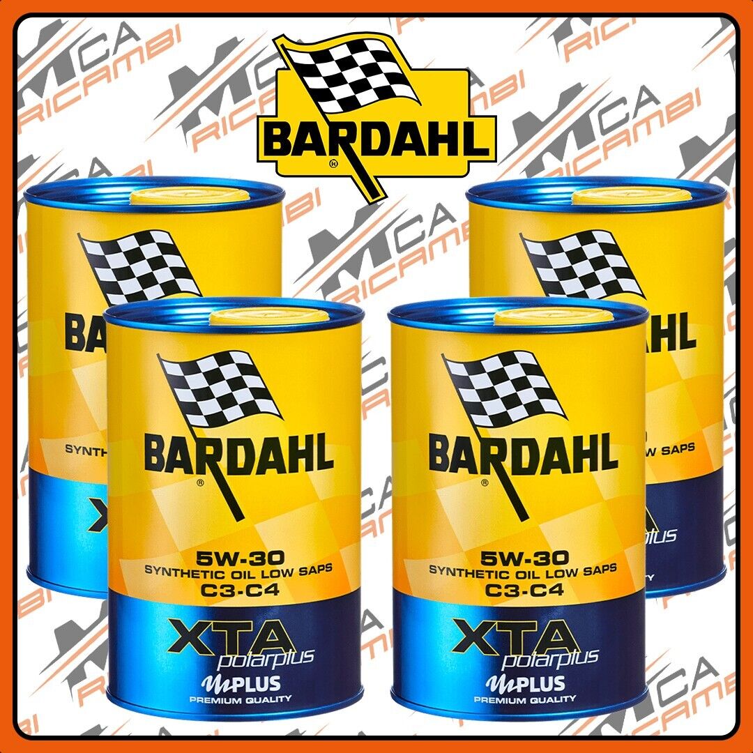 OLIO MOTORE 4L BARDAHL XTA POLARPLUS 5W-30 C3-C4 IN 4 LATTE DA 1L