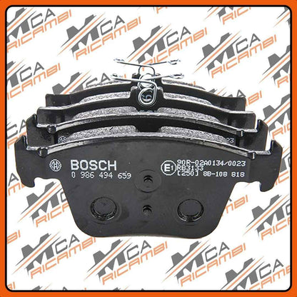 0986494659 BOSCH PASTIGLIE FRENO POSTERIORI WV GOLF 7 AUDI A3 SEAT CUPRA SKODA
