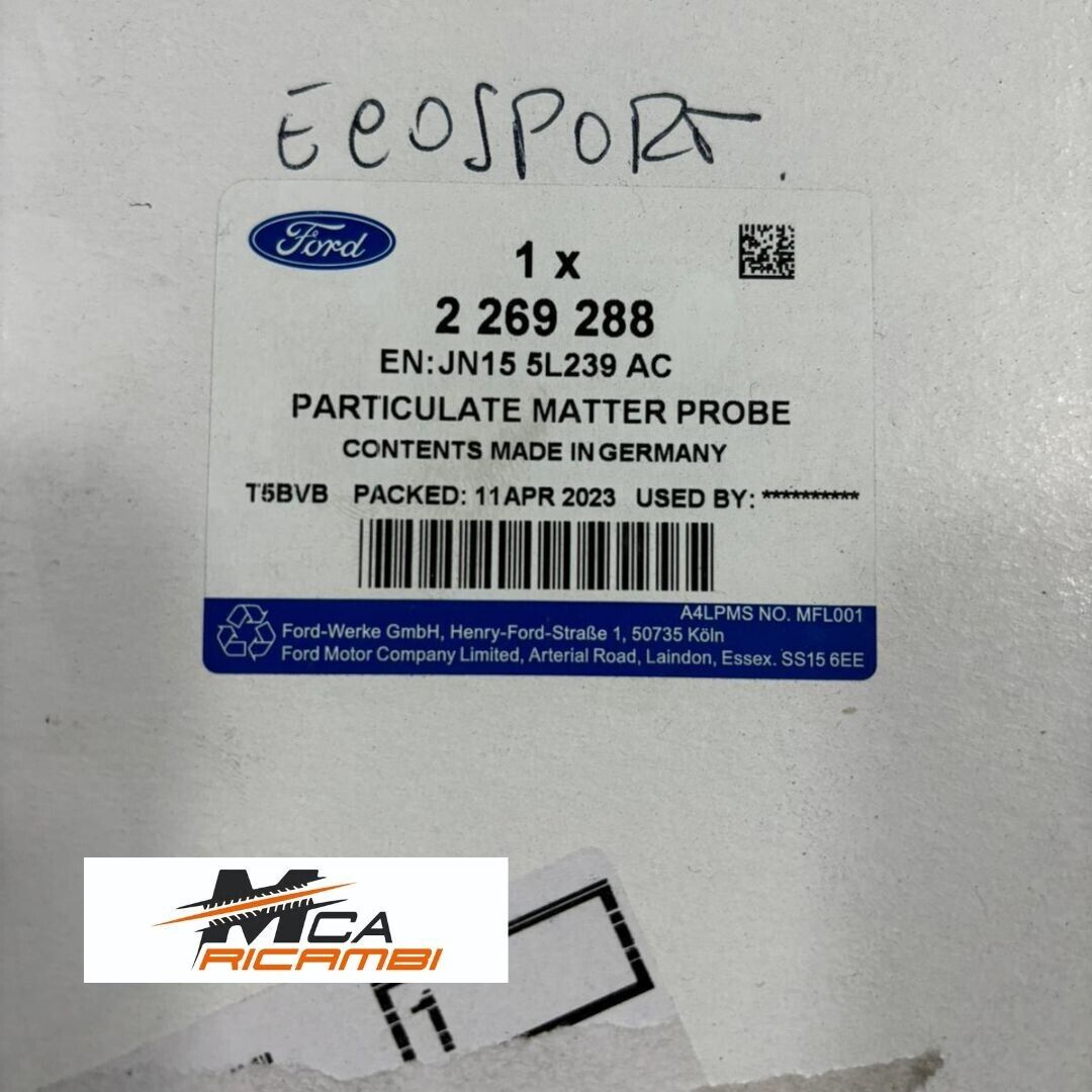PROD. ORIGINALE FORD ECOSPORT MK2 BK EXHAUST SYSTEM SENSOR ASSY COD. 2269288