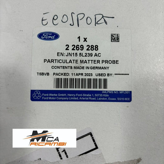 PROD. ORIGINALE FORD ECOSPORT MK2 BK EXHAUST SYSTEM SENSOR ASSY COD. 2269288