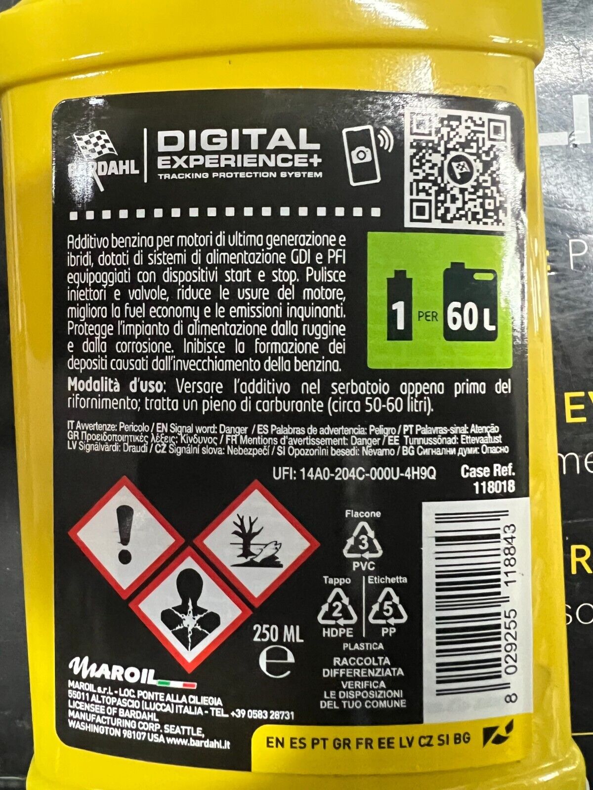 BARDAHL TOP GASOLINE EVO 250ML PULISCE INIETTORI E VALVOLE E RIDUCE CONSUMI