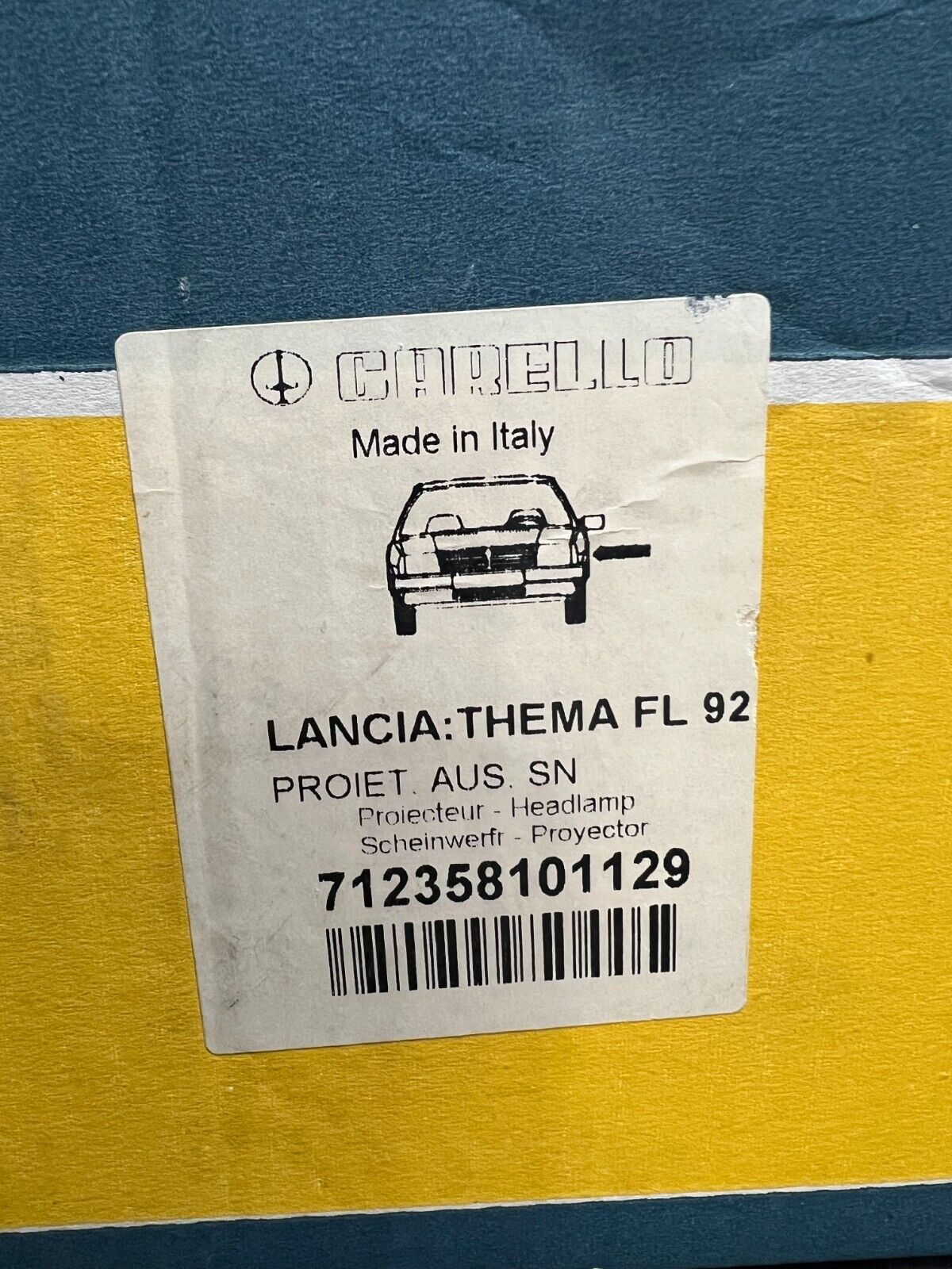 712358101129 FARO FENDINEBBIA SINISTRO ORIGINALE MAGNETI MARELLI LANCIA THEMA