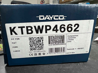 KTBWP4662 KIT DISTRIBUZIONE CON POMPA ACQUA DAYCO ALFA ROMEO FIAT LANCIA FORD