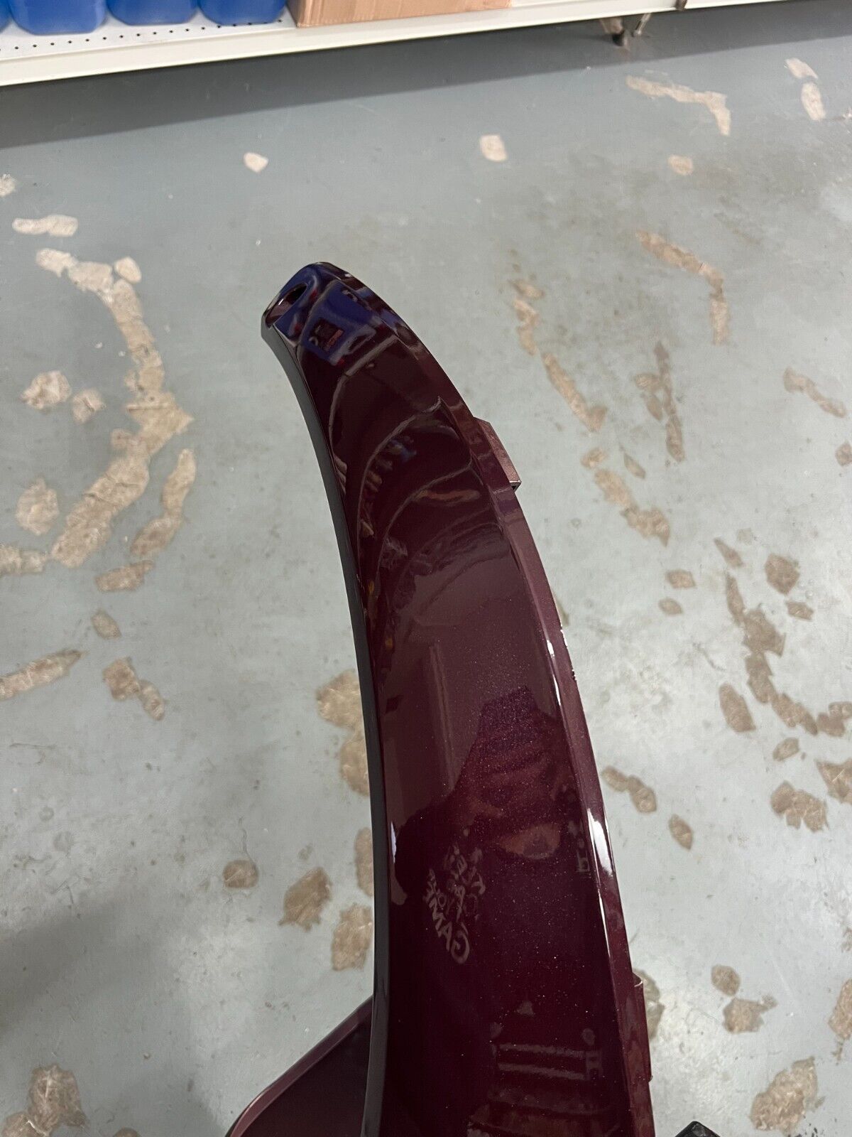 ME3023064 PARAFANGO POSTERIORE SINISTRO SMART 450 CABRIO VERNICIATO BORDEAUX