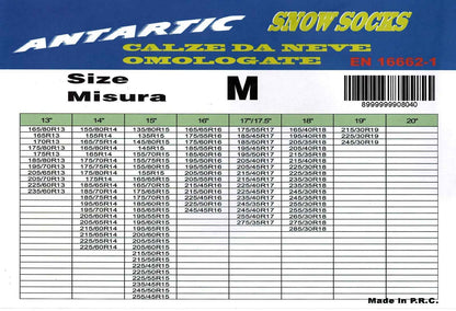ANTARTIC CALZE DA NEVE OMOLOGATE MISURE M/L/XL