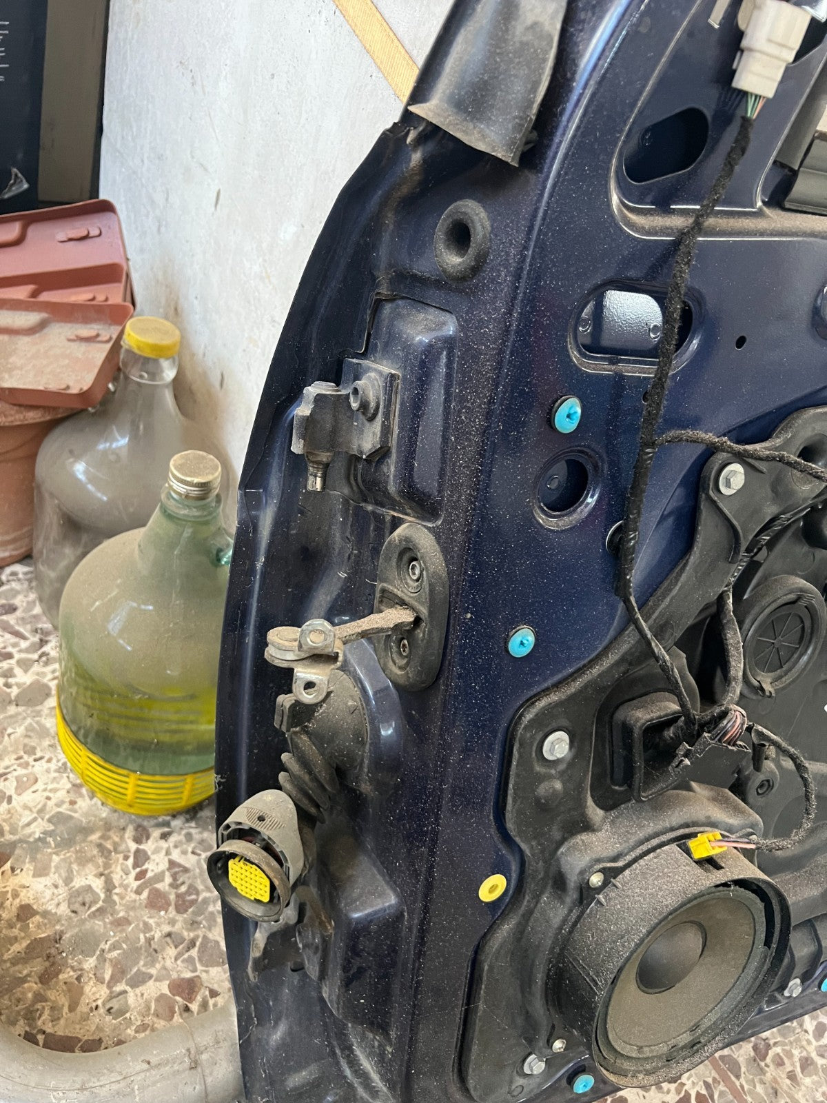 PORTIERA ANTERIORE BLU DESTRA LANCIA YPSILON 2004 SENZA PANNELLO E MANIGLIA