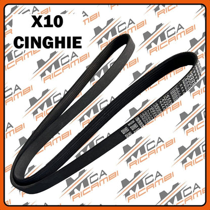6PK-1384 LOTTO X10 CINGHIE DI TRASMISSIONE ORIGINALI GM