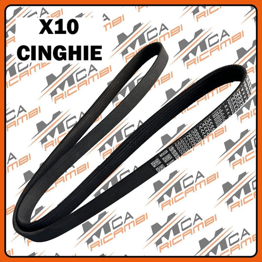 6PK-1384 LOTTO X10 CINGHIE DI TRASMISSIONE ORIGINALI GM