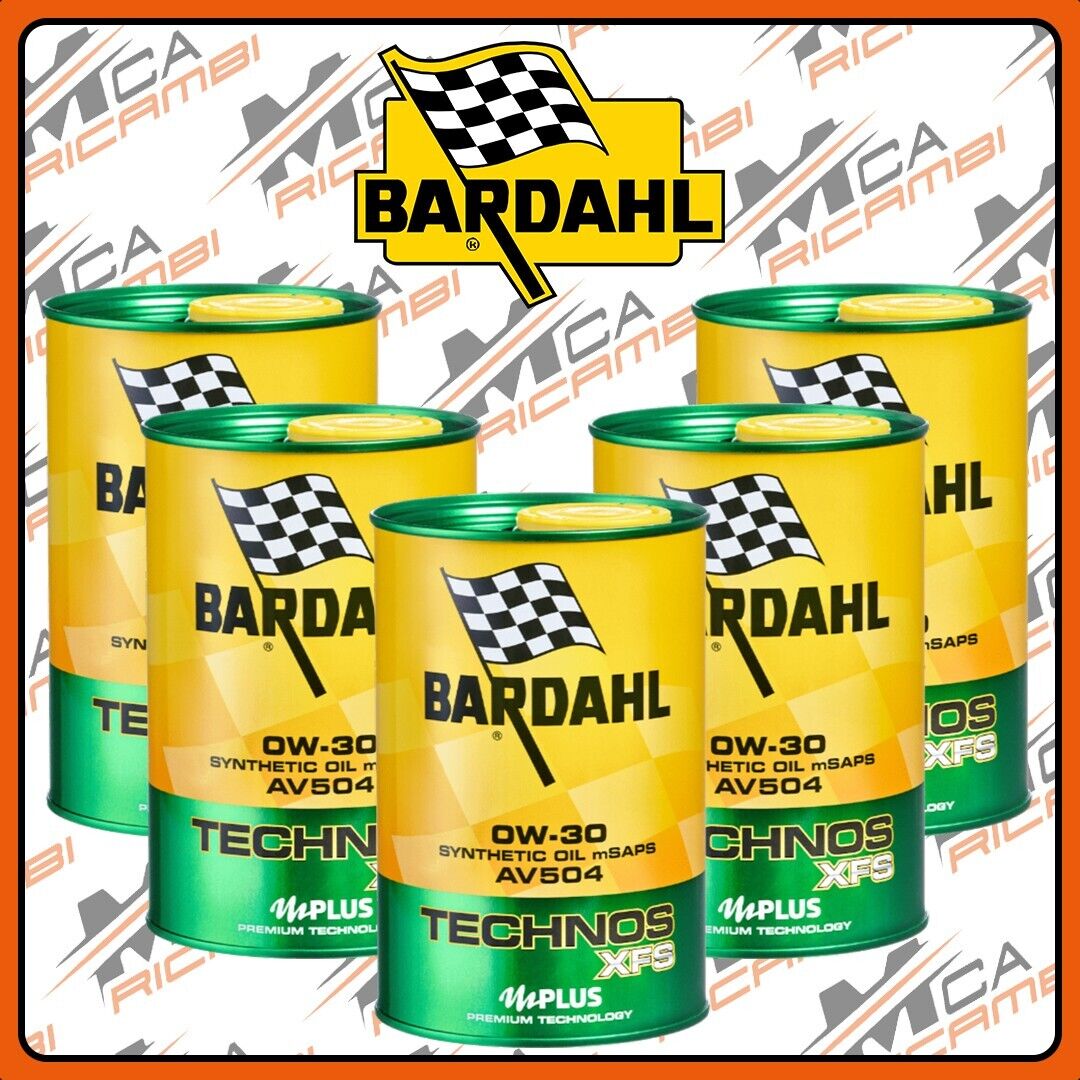 OLIO MOTORE 5L BARDAHL TECHNOS XFS 0W-30 AV504 IN 5 LATTE DA 1L