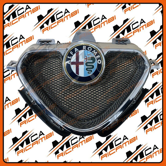 60658555 - 6065857 GRIGLIA ANTERIORE CROMATA LOGO ORIGINALE ALFA ROMEO SPIDER