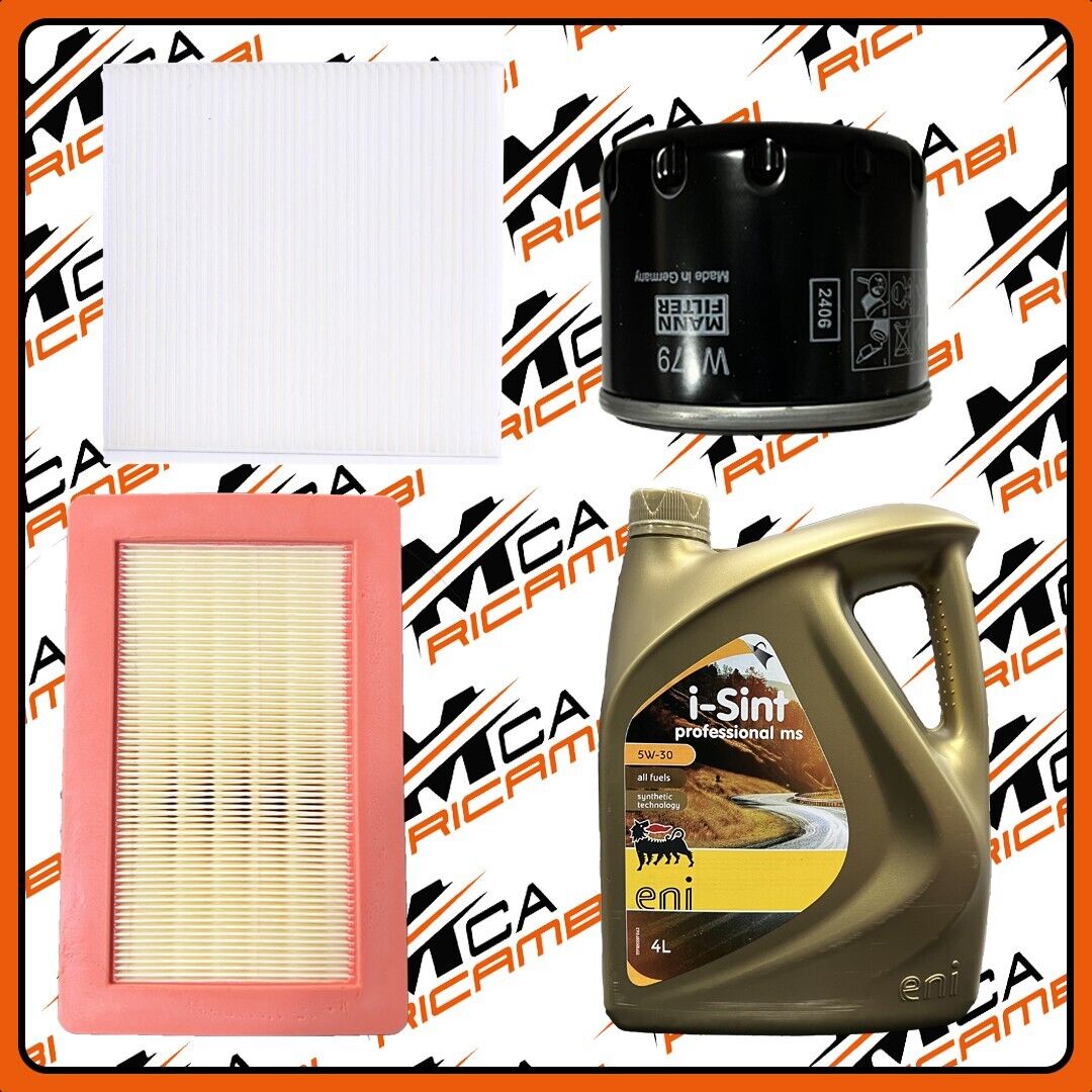 KIT TAGLIANDO SMART 453 TWINGO III 1.0 CON 4L DI OLIO ENI I-SINT 5W30