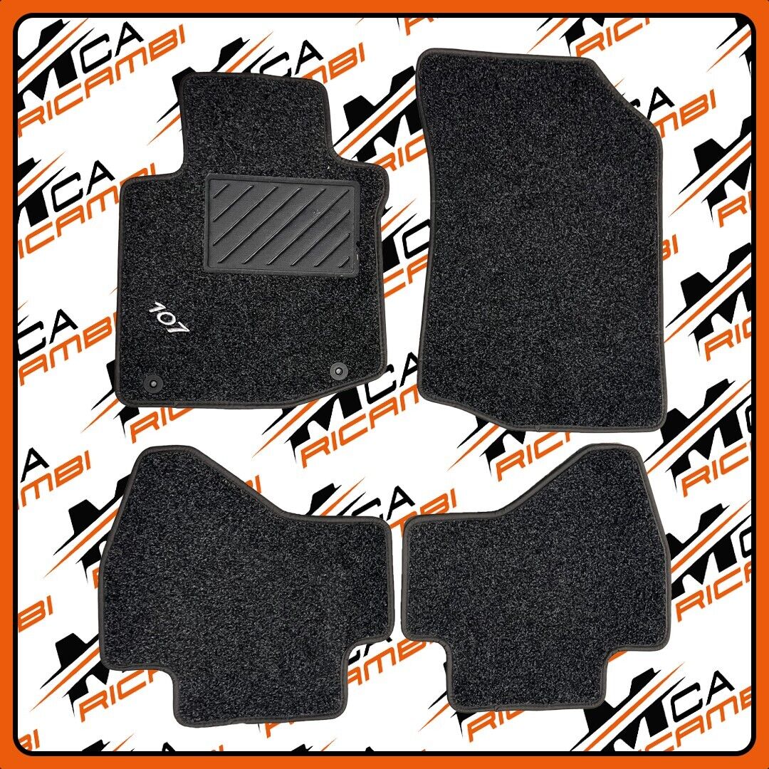 LITPAC1952 KIT COMPLETO 4 TAPPETINI IN MOQUETTE "SAND" ORIGINALI PEUGEOT 107